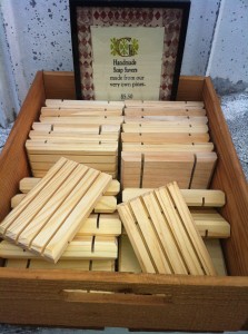 Pine soap savers on display at GetaGuru